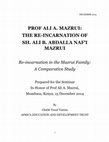 Research paper thumbnail of Prof Ali A. Mazrui: The Re-incarnation of  Sh. Ali b. Abdalla Naf'i