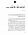 Research paper thumbnail of Balanço Crítico Acerca da Ação Global dos Povos no Brasil