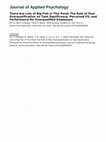 Research paper thumbnail of There Are Lots of Big Fish in This Pond: The Role of Peer Overqualification on Task Significance, Perceived Fit, and Performance for Overqualified Employees