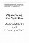 Research paper thumbnail of Algorithming the Algorithm