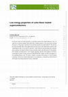 Research paper thumbnail of Low energy properties of color-flavor locked superconductors