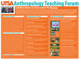 Research paper thumbnail of UTSA Anthropology Teaching Forum: Collaborations in Innovative Pedagogy - Poster for SCCM 2014