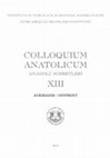 Research paper thumbnail of J. Baker, “Late Byzantine Coins”, pp. 316-319, in O. Tekin – A. Erol-Özdizbay, “Coins from Allianoi Excavations: Campaign of 2000”, Colloquium Anatolicum, 13 (2014), pp. 293-336.