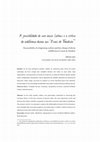 Research paper thumbnail of A possibilidade de um início: Leibniz e a crítica da indiferença divina nos “Essais de Théodicée”