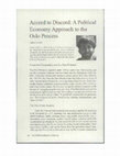 Research paper thumbnail of Accord to Discord: A Political Economy Approach to the Oslo Process