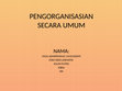 Research paper thumbnail of PENGORGANISASIAN