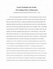 Research paper thumbnail of George Washington and Alcohol: The Founding Father as Businessman