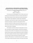 Research paper thumbnail of African Americans in West Kentucky and West Tennessee  during the Civil  War: The Fourth U.S. Heavy Artillery Colored