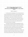 Research paper thumbnail of African American Troops in Far West Kentucky  during the Civil  War:  Recruitment and Service of the Fourth U.S. Heavy Artillery Colored 