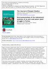 Research paper thumbnail of Environmentalism of the malcontent: anatomy of an anti-coal power plant struggle in Turkey