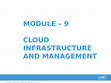 Research paper thumbnail of CSI Modulo 9 Cloud Infraestructure and Management