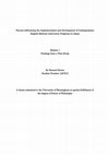 Research paper thumbnail of Factors Influencing the Implementation and Development of Undergraduate English-Medium Instruction Programs in Japan