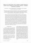 Research paper thumbnail of IMPACTS OF PESTICIDE USE ON SEMEN CHARACTERISTICS AMONG RICE FAMERS IN KIENXUONG DISTRICT, THAIBINH PROVINCE, VIETNAM