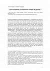 Research paper thumbnail of L'éco-socialisme, au-delà de la "critique de gauche"? (2013)