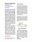 Research paper thumbnail of Manual del Observador