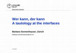 Research paper thumbnail of Wer kann, der kann. A tautology at the interfaces