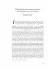 Research paper thumbnail of "La fuerza de no tener nada que mostrar. Mis encuentros con Guy Debord." de Rodolphe Gasché