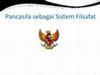 Research paper thumbnail of Pancasila sebagai Sistem Filsafat