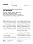 Research paper thumbnail of EASE: Examination of Anomalous Self-Experience