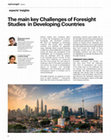 Research paper thumbnail of The main key Challenges of Foresight Studies  In Developing Countries