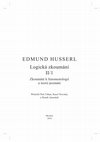 Research paper thumbnail of Edmund Husserl: Logická zkoumání II/1 (Logische Untersuchungen II/1)