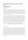 Research paper thumbnail of Factores MOOC que influyen en profesores de educación formal