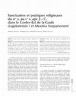 Research paper thumbnail of Sanctuaires et pratiques religieuses du IIIe s. au Ve s. apr. J .-C. dans le Centre-Est de la Gaule (Lugdunensis I et Maxima Sequanorum) (épreuves)