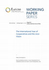 Research paper thumbnail of The International Year of Cooperatives and the 2020 Vision