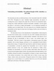 Research paper thumbnail of Nationalizing untouchability: The political thought of B.R. Ambedkar, ca. 1917-1956 (Abstract)