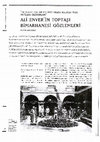 Research paper thumbnail of Ali Enver'in Toptaşı Bimarhanesi Gözlemleri [Observations of Ali Enver on Toptaşı Mental Asylum].