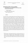 Research paper thumbnail of Rethinking Indirect Responsibility: A Study of Article 17 of the Draft Articles on the Responsibility of International Organizations 