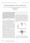 Research paper thumbnail of Thermal Management of Power LED System