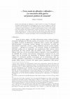 Research paper thumbnail of "Trovo modo da offendere e difendere": la concezione della guerra nel pensiero politico di Leonardo