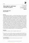 Research paper thumbnail of ‘Neutrality: A really dead concept?’ A reprise (with Karen Devine) (2011) Cooperation and Conflict 46(3)