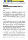 Research paper thumbnail of Normative Power Europe and the Power of the Local