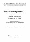 Research paper thumbnail of Le théâtre de Valère Novarina, ou la littérature en résistance (2009)