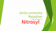 Research paper thumbnail of Nitrosyl