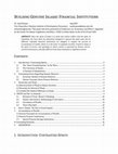 Research paper thumbnail of Building Genuine Islamic Financial Institutions