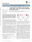 Research paper thumbnail of A small molecule that displays marked reactivity toward copper– versus zinc–amyloid-b implicated in Alzheimer’s disease