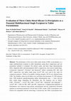 Research paper thumbnail of Evaluation of Three Chitin Metal Silicate Co-Precipitates as a Potential Multifunctional Single Excipient in Tablet Formulations