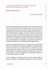 Research paper thumbnail of Danielle Cohen-Levinas. Lo que no puede ser dicho. Una lectura estética en Emmanuel Levinas (in Revista Estudios de Filosofía, Pontificia Universidad Católica del Perú, 2013) 