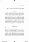 Research paper thumbnail of Post-Post-Zionist Historiography