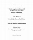 Research paper thumbnail of Veterans Benefits Administration Supplement C Part 4 2006