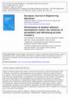 Research paper thumbnail of Performance of student software engineering teams 