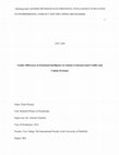 Research paper thumbnail of Gender differences in Emotional Intelligence in relation to interpersonal conflict and the coping strategies