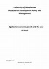 Research paper thumbnail of Egalitarian economic growth and the case of Brazil