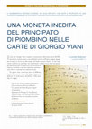 Research paper thumbnail of UNA MONETA INEDITA DEL PRINCIPATO DI PIOMBINO NELLE CARTE DI GIORGIO VIANI,  in Panorama Numismatico, n. 293, 2013. 