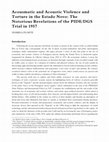 Research paper thumbnail of Acousmatic and Acoustic Violence and Torture in the Estado Novo: The Notorious Revelations of the PIDE/DGS Trial in 1957