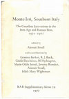 Research paper thumbnail of 1.	Monte Irsi, Southern Italy, the Canadian excavations in the Iron Age and Roman Sites, 1971 1972, Oxford, British Archaeological Reports S20, 1977 