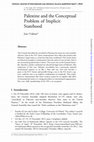 Research paper thumbnail of Palestine and the Conceptual Problem of Implicit Statehood